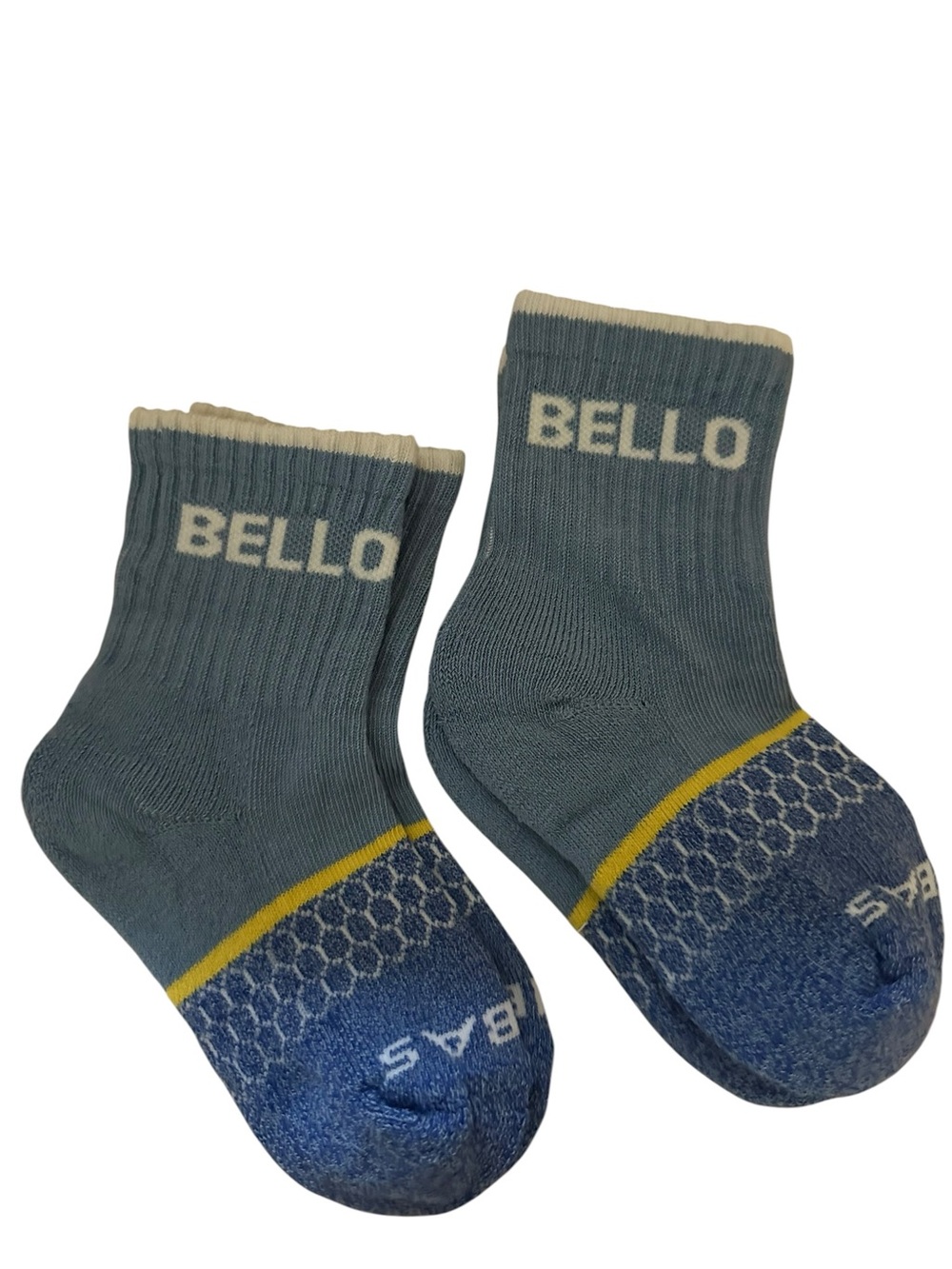 Kids Bombas x Minions “Bello” Quarter Performance Socks  Blue Unisex